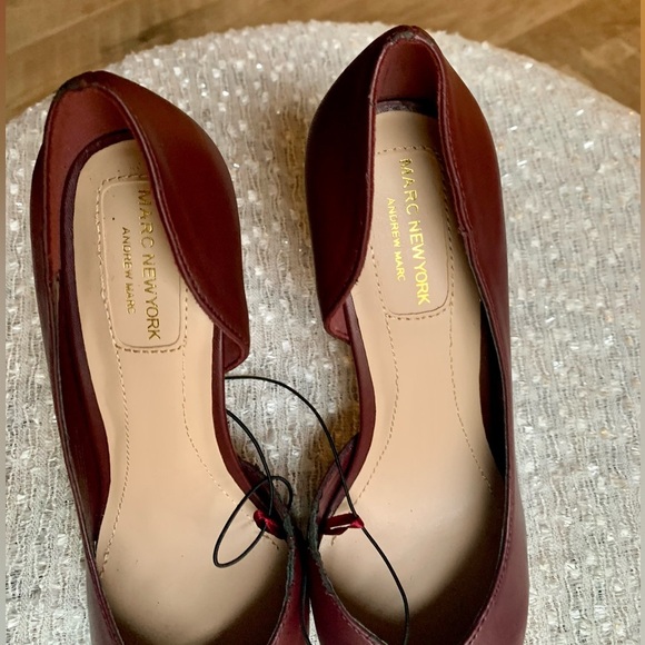 Marc New York Burgundy Heels NEW - 6 - Picture 2 of 11